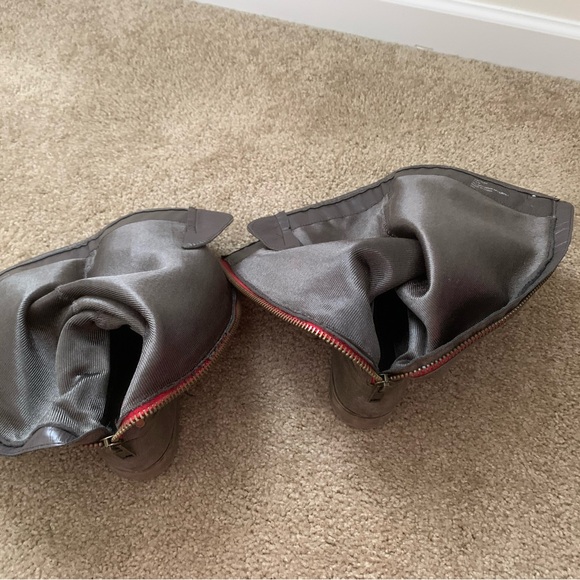 Madden Girl Brown Over the Knee Boots Cactus 7.5 with Buckle Straps distressed - Picture 9 of 15